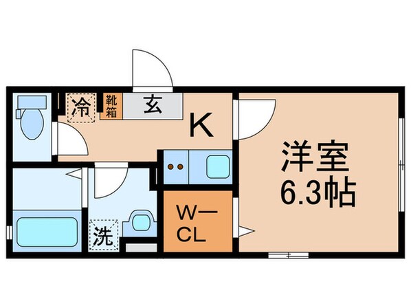 Maison de la pommeの物件間取画像